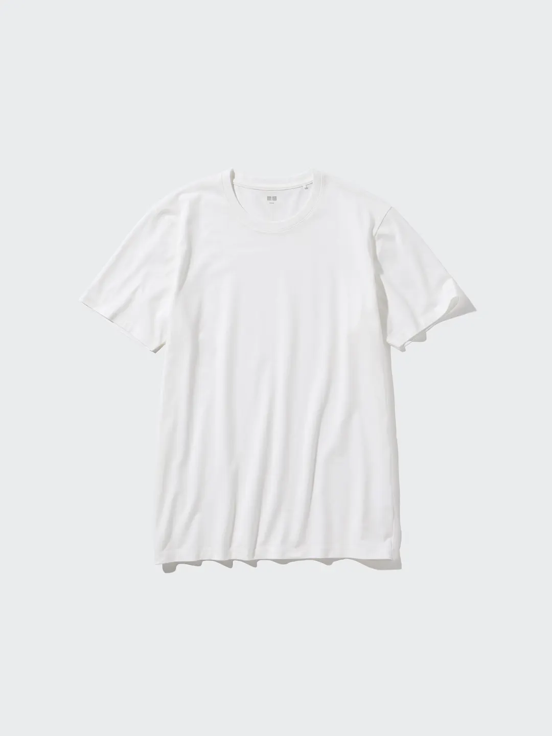 Футболка из гладкого длинноволокнистого хлопка с круглым вырезом, Uniqlo