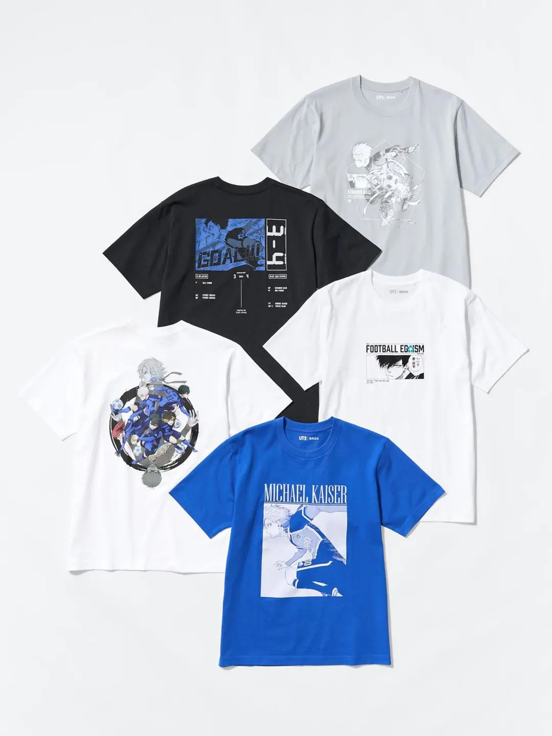Футболка UT Blue Lock с принтом, Uniqlo