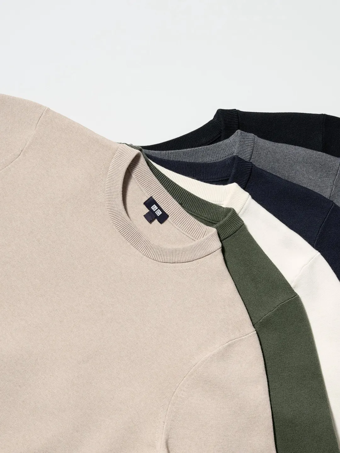 Джемпер в рубчик с длинными рукавами, Uniqlo
