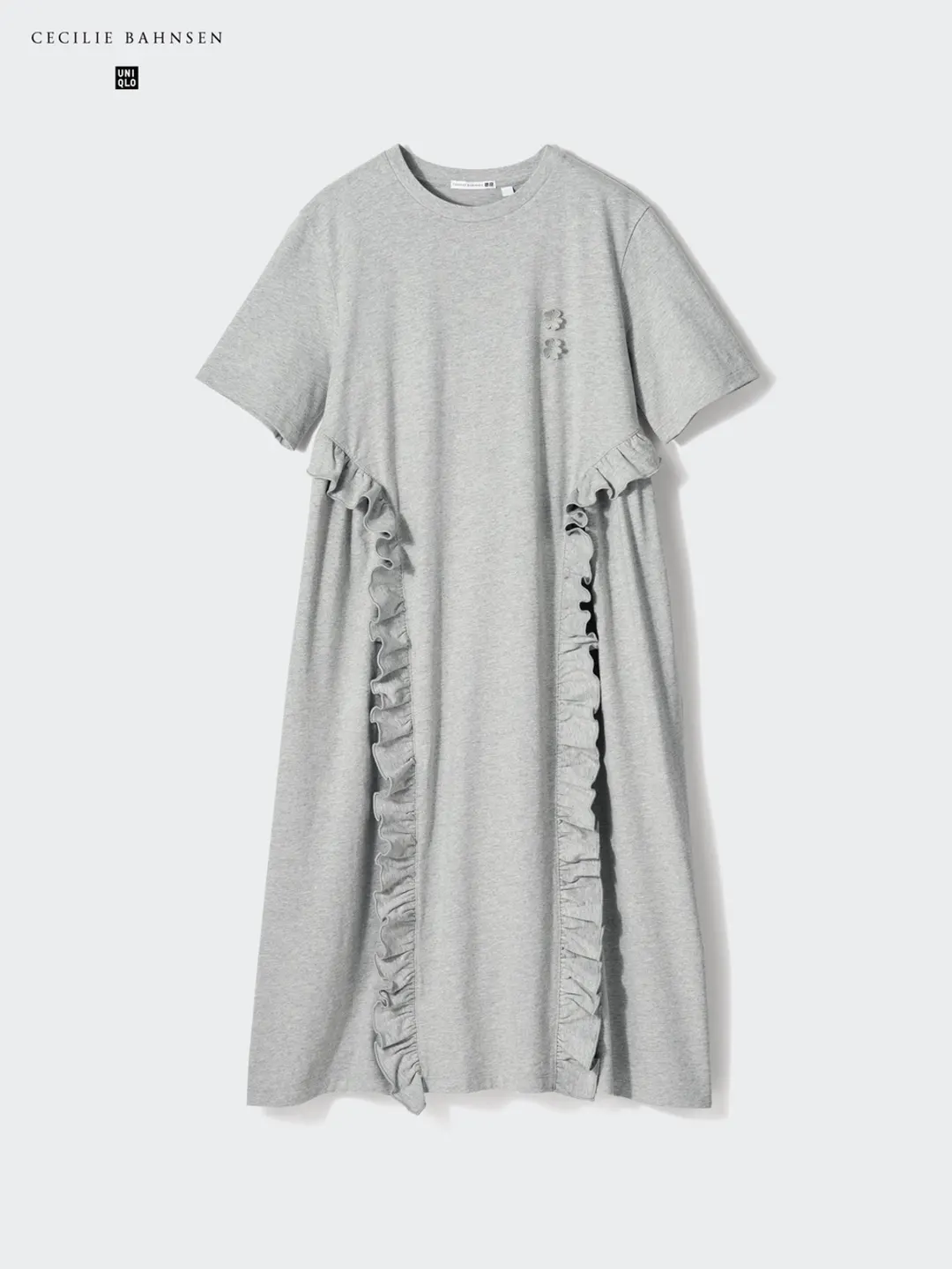 Платье-футболка с оборкой, Uniqlo
