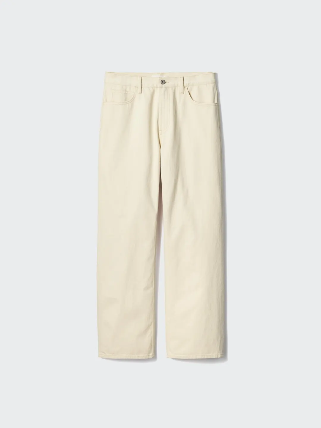Джинсы прямого кроя с эффектом стирки, Uniqlo