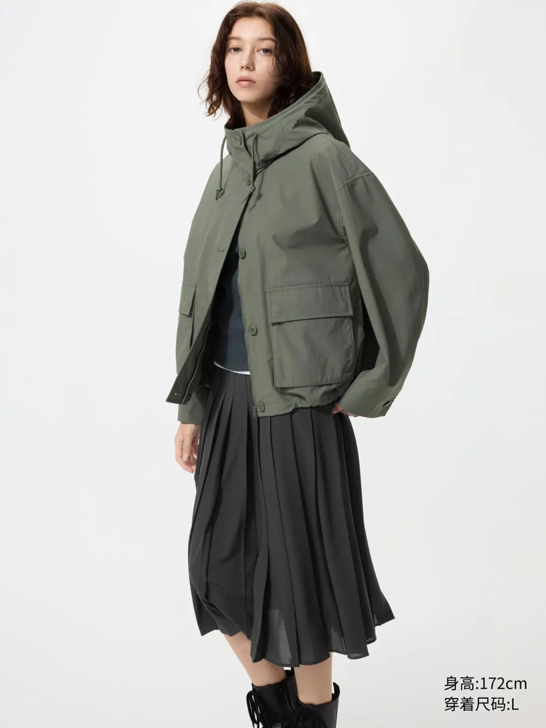 Повседневная куртка с капюшоном, Uniqlo