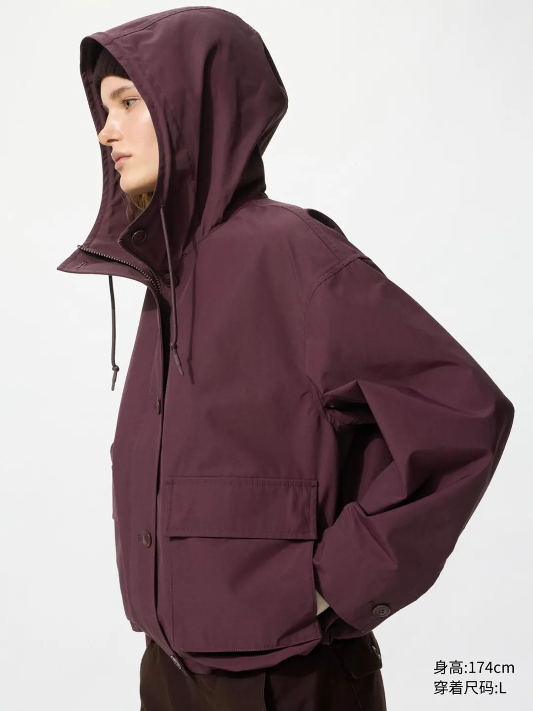 Повседневная куртка с капюшоном, Uniqlo