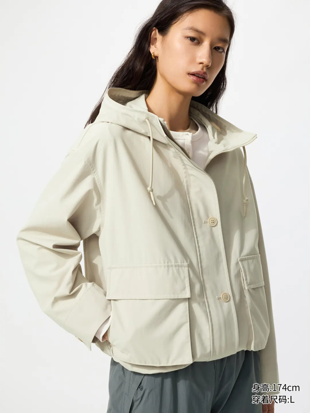 Повседневная куртка с капюшоном, Uniqlo