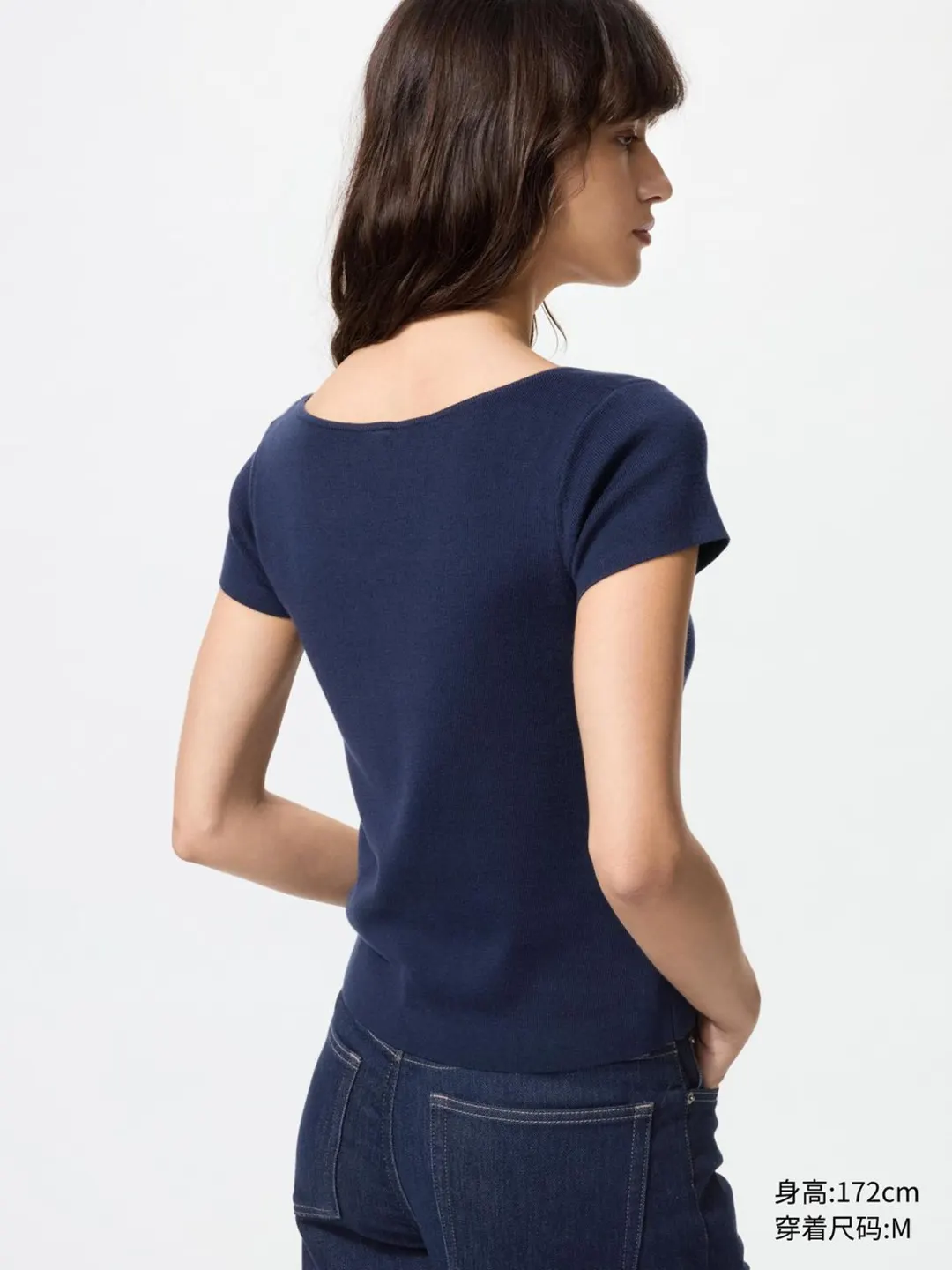 Кардиган из смеси хлопка и модала с короткими рукавами, Uniqlo