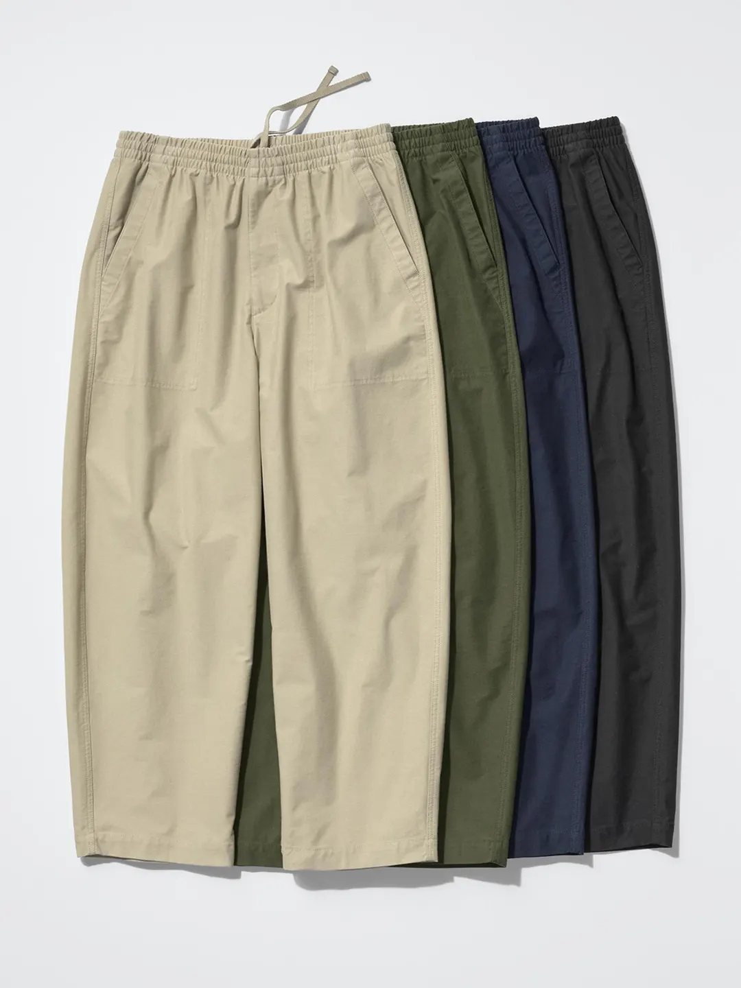 Брюки трикотажные объемного кроя длиной 7/8, Uniqlo