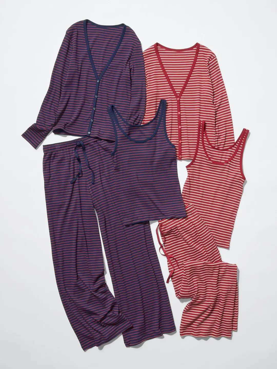 Брюки свободного комфортного кроя в рубчик, Uniqlo