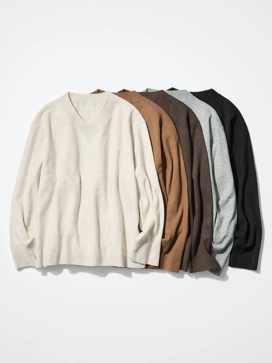 Джемпер с V-образным вырезом, пригодный для машинной стирки, Uniqlo