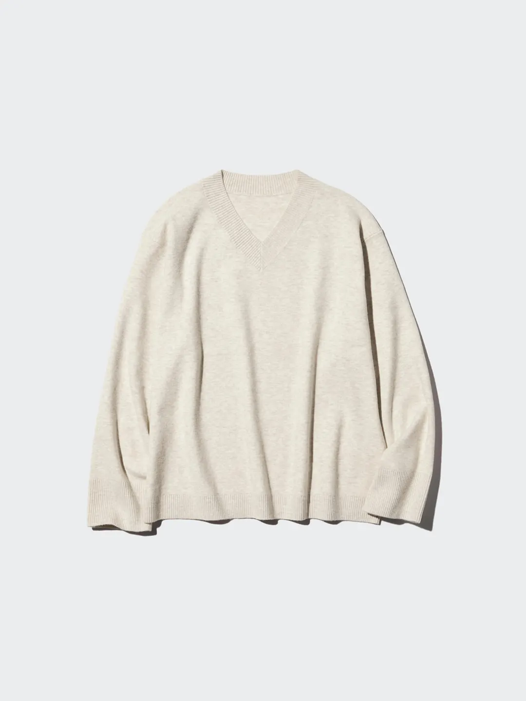 Джемпер с V-образным вырезом, пригодный для машинной стирки, Uniqlo