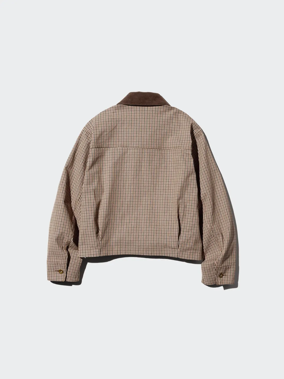 Короткая куртка в клетку на молнии, Uniqlo