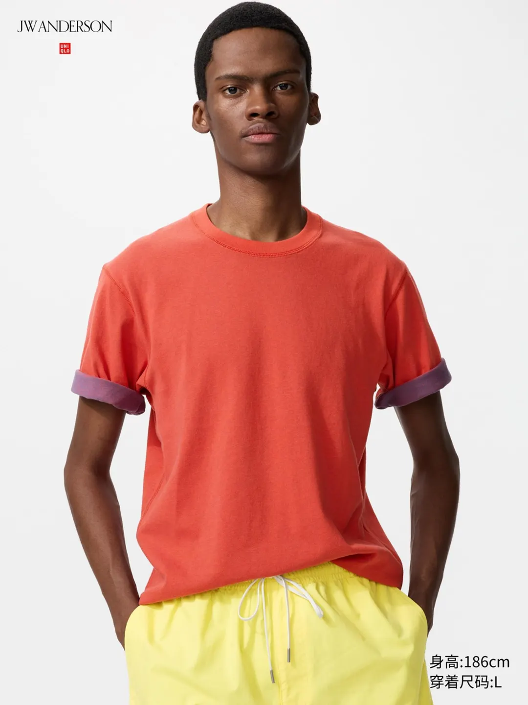 Футболка свободного кроя контрастной расцветки, Uniqlo