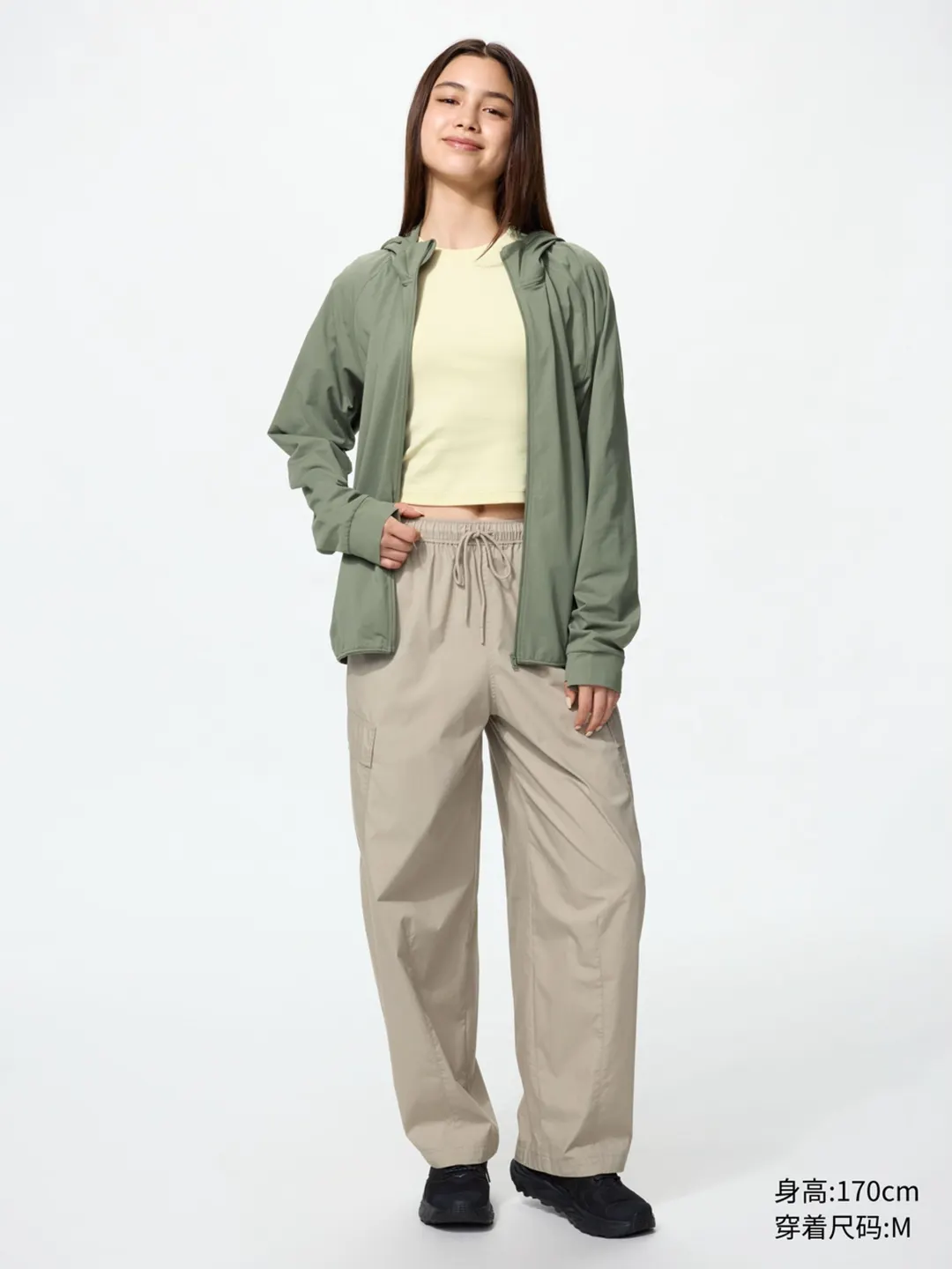 Толстовка DRY-EX быстросохнущая эластичная с защитой от ультрафиолета, Uniqlo