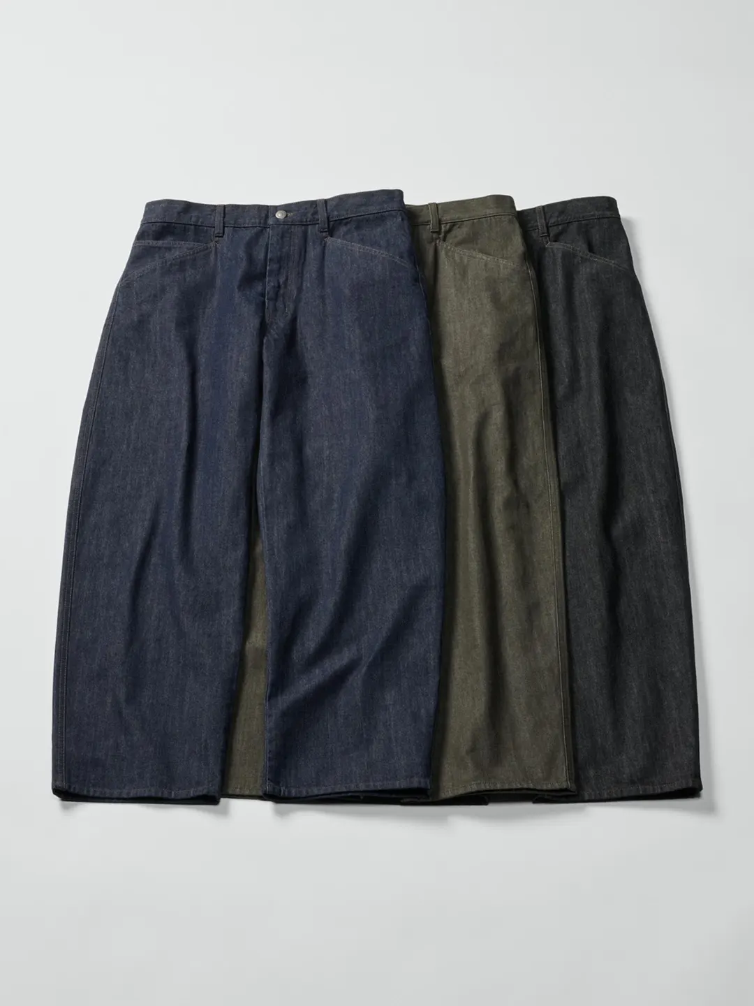 Брюки объемного кроя под деним удлиненные, Uniqlo