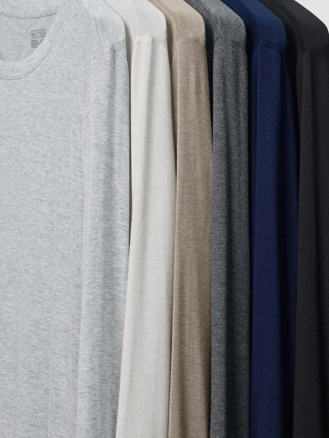 Лонгслив HEATTECH с круглым вырезом из смесового кашемира, Uniqlo