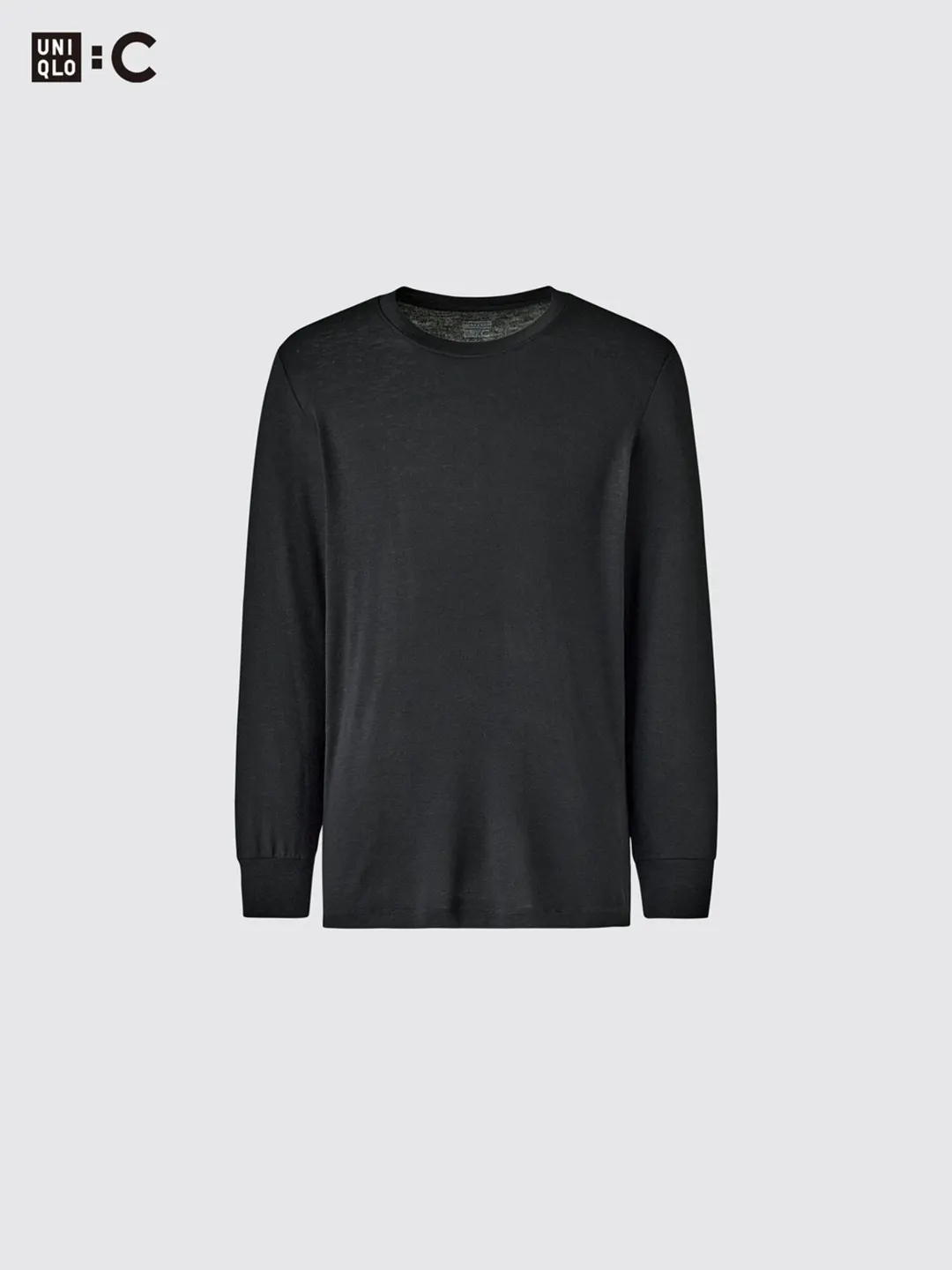 Лонгслив HEATTECH с круглым вырезом из смесового кашемира, Uniqlo