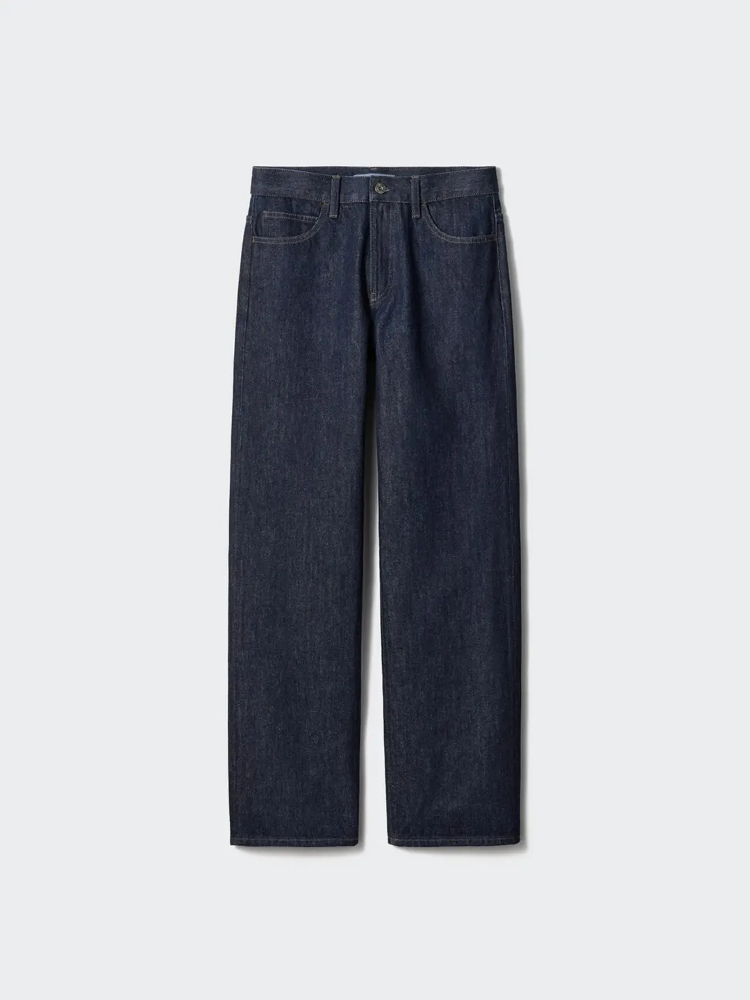 Джинсы прямого кроя с эффектом стирки, Uniqlo