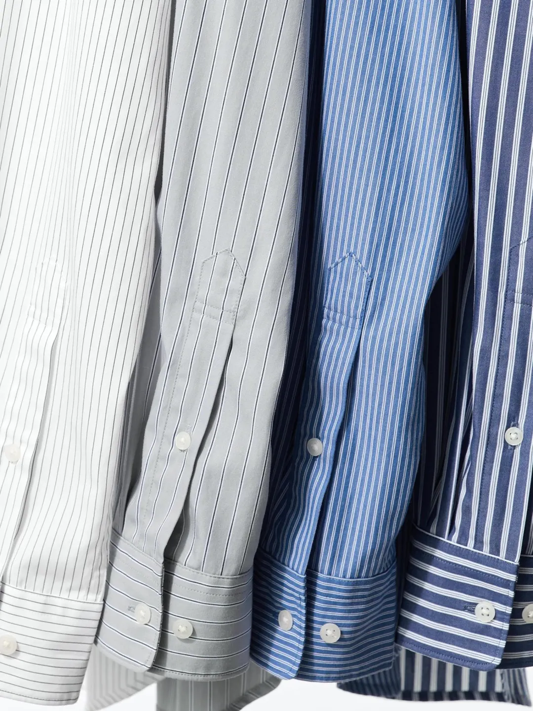 Рубашка в полоску из высококачественного длинноволокнистого хлопка, Uniqlo