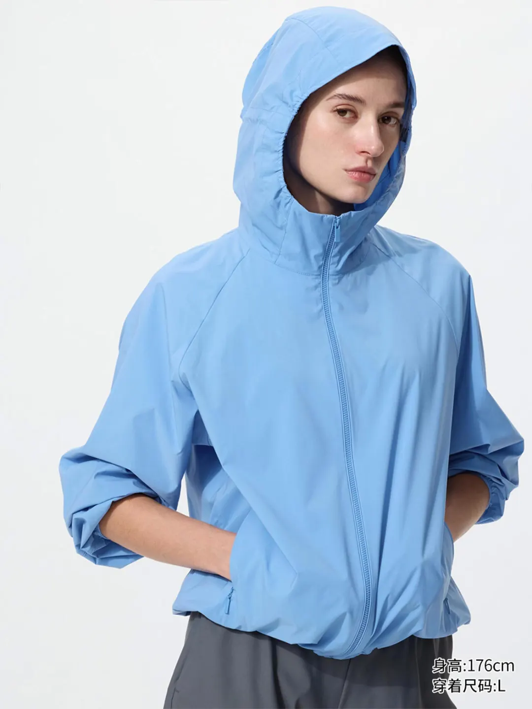 Компактная куртка с капюшоном и защитой от ультрафиолета, Uniqlo