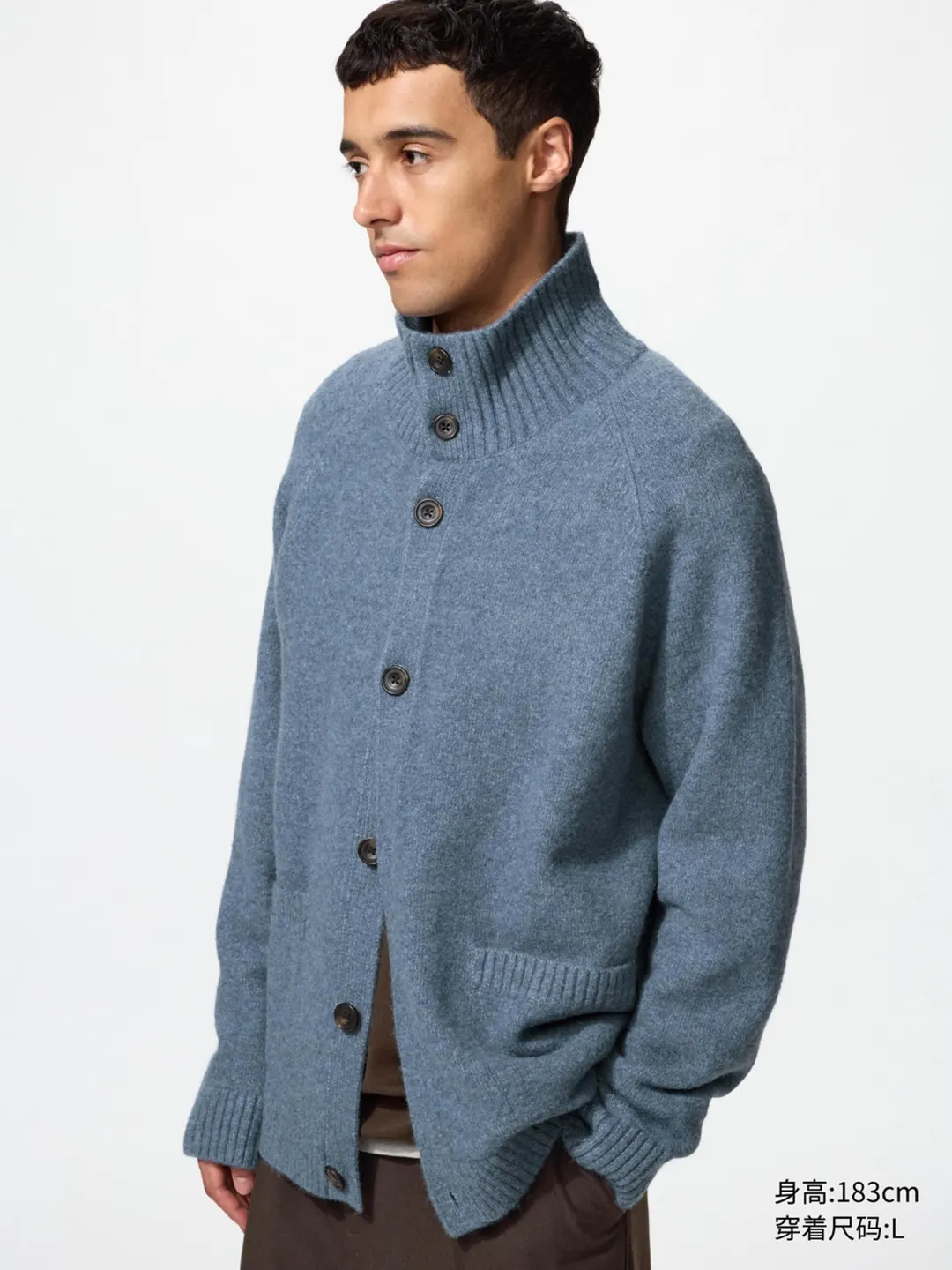 Кардиган из пряжи souffle yarn, Uniqlo