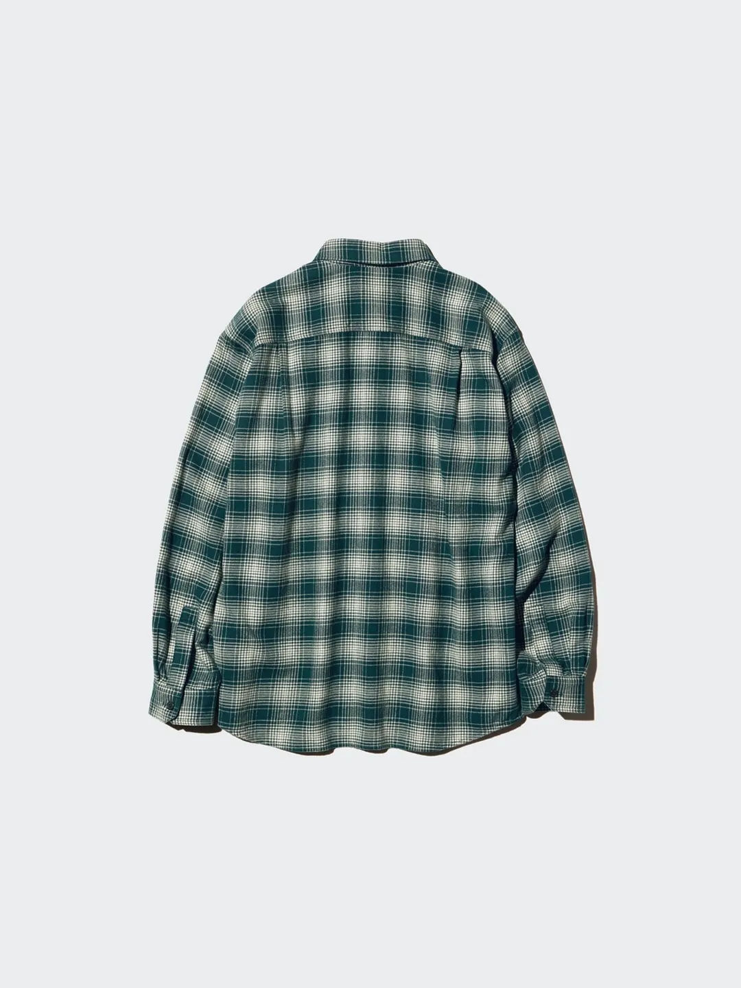 Фланелевая рубашка в клетку с длинными рукавами, Uniqlo
