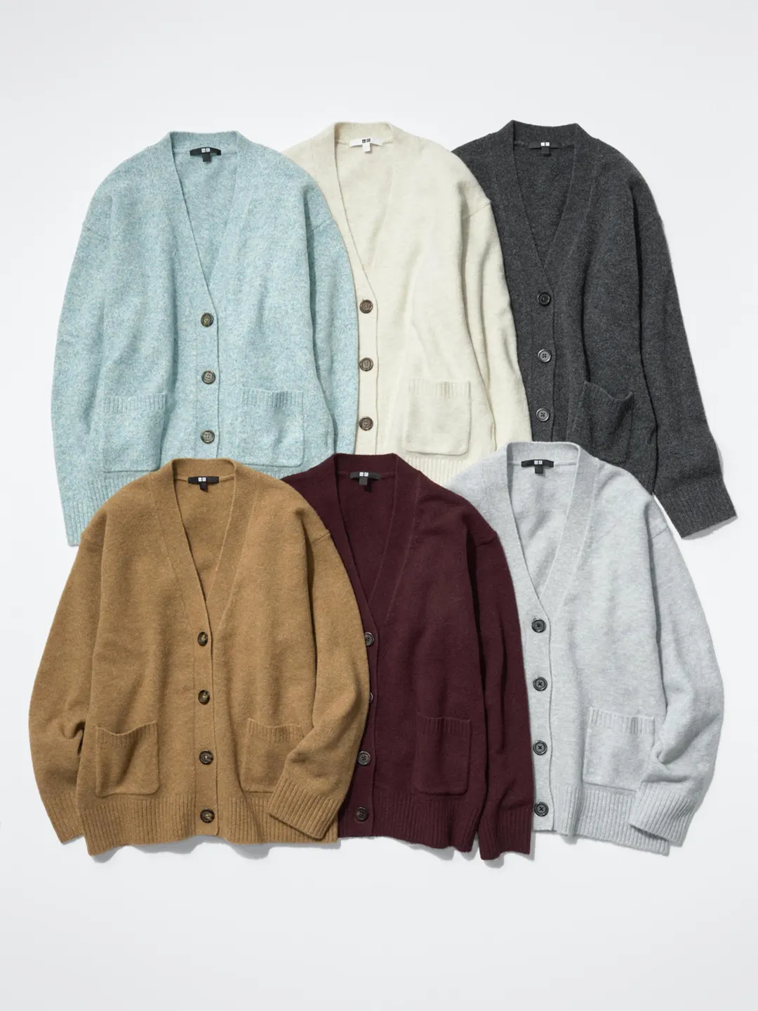 Кардиган свободного кроя из пряжи суфле, Uniqlo