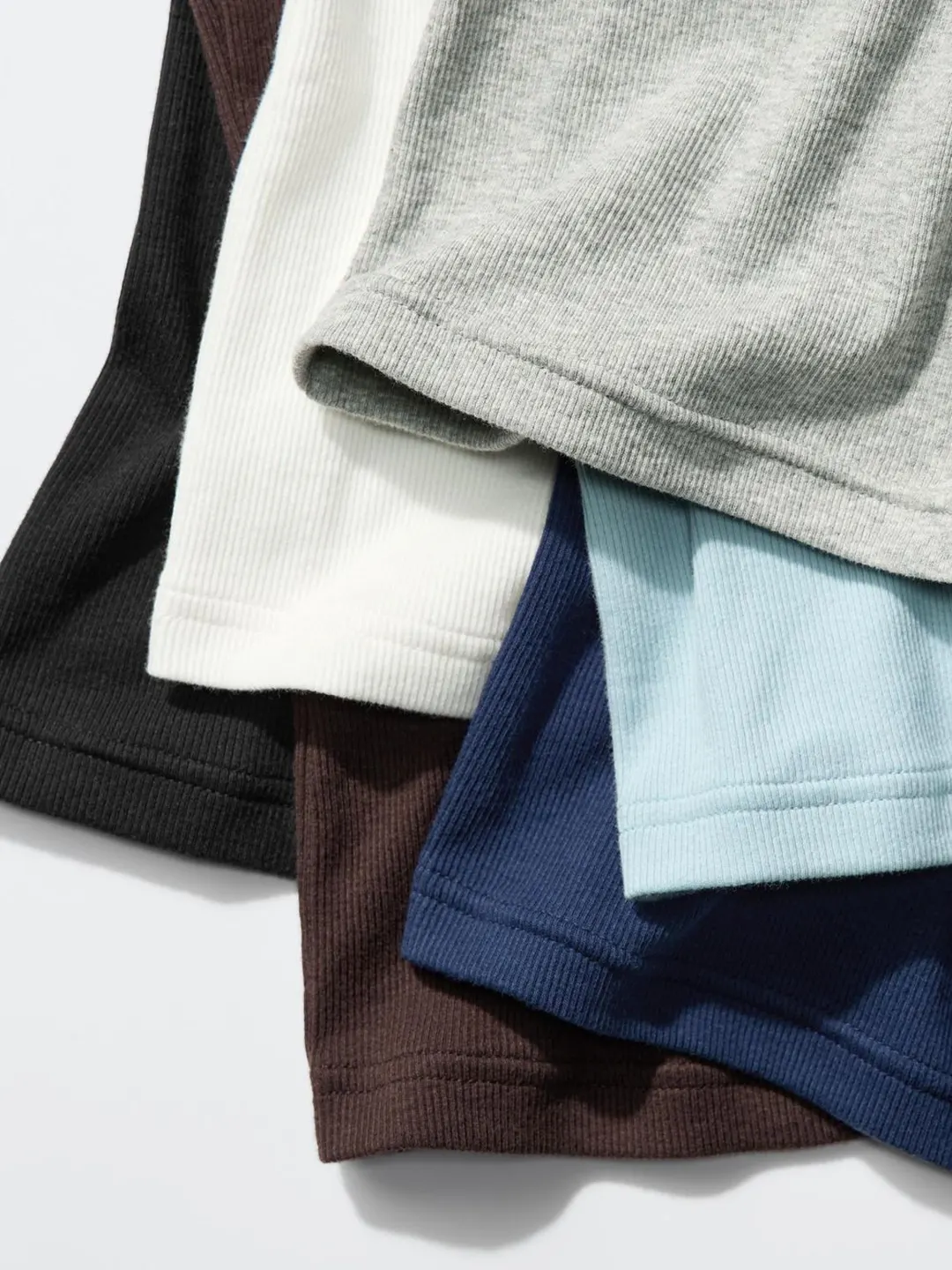 Лонгслив в рубчик с капюшоном, Uniqlo
