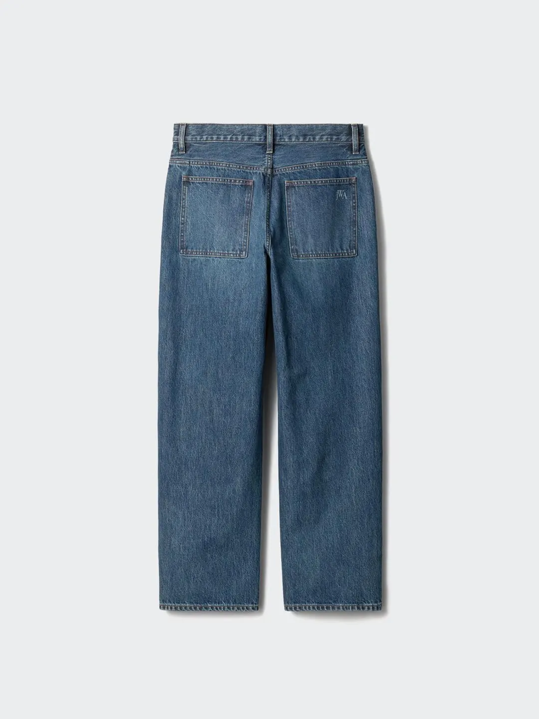 Джинсы прямого кроя с эффектом стирки, Uniqlo