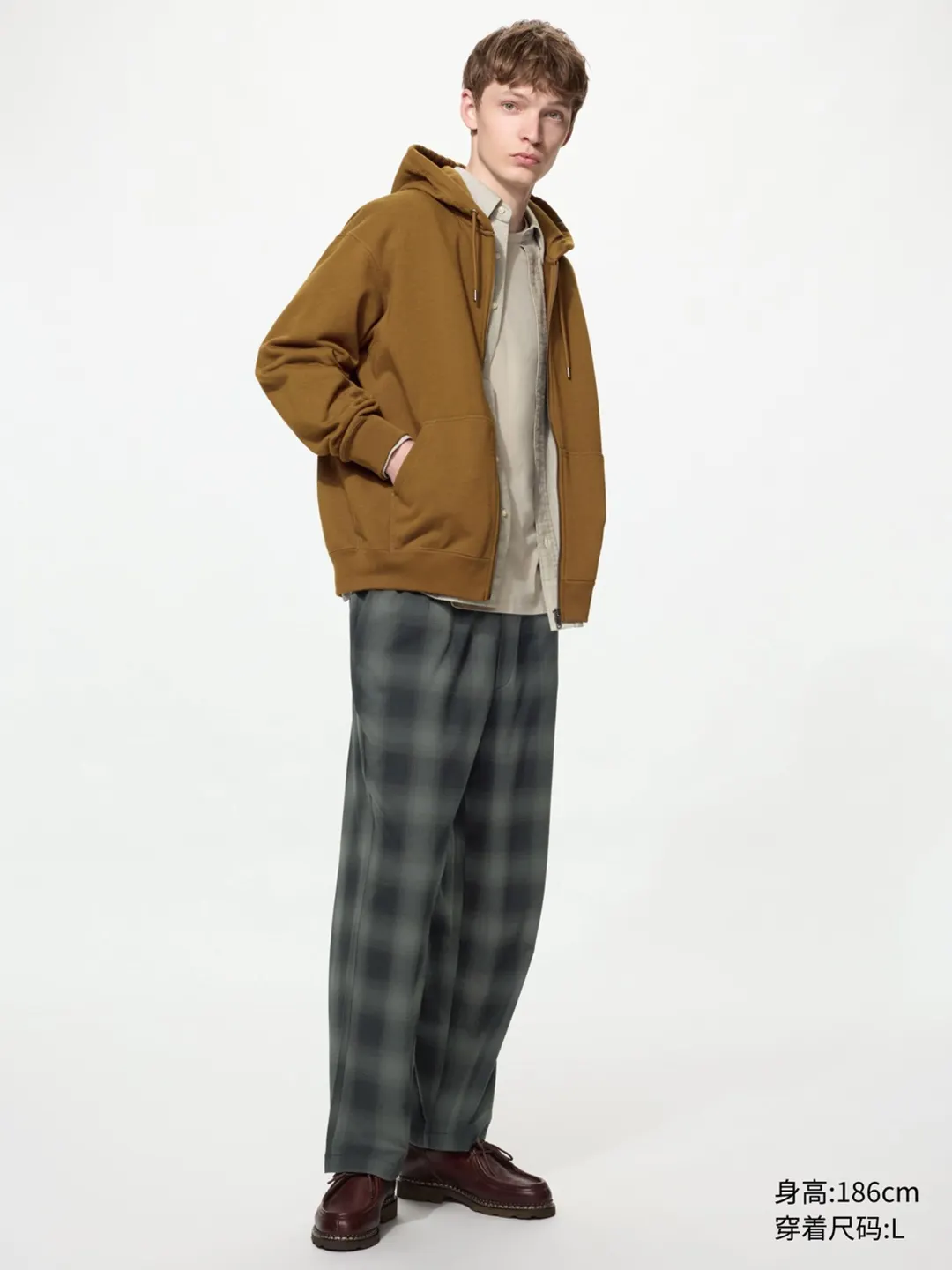 Брюки фланелевые укороченные, Uniqlo