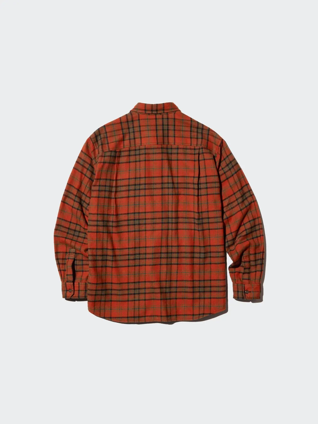 Фланелевая рубашка в клетку с длинными рукавами, Uniqlo