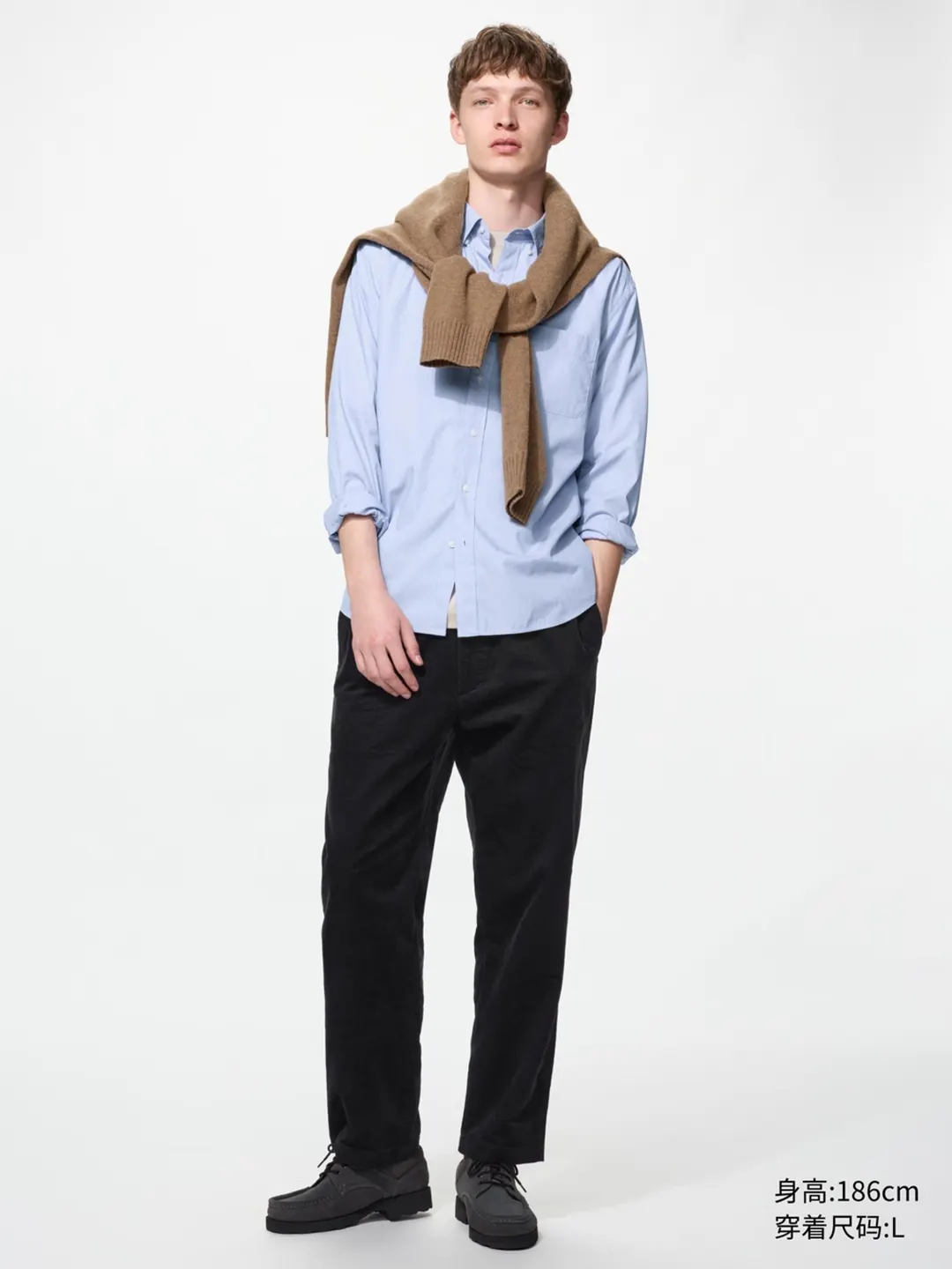 Брюки вельветовые укороченные, Uniqlo