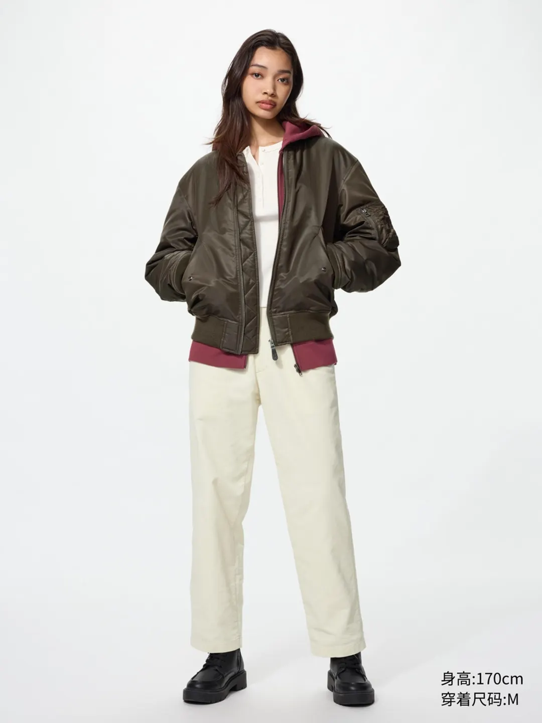 Брюки вельветовые укороченные, Uniqlo