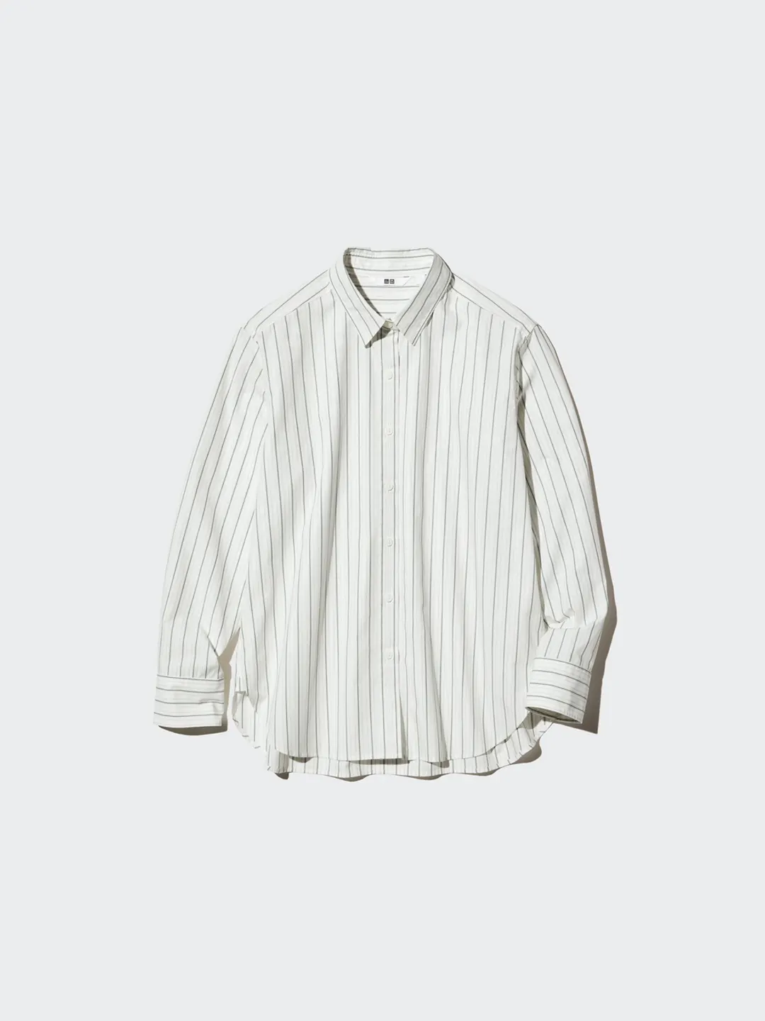 Рубашка в полоску из хлопка, Uniqlo