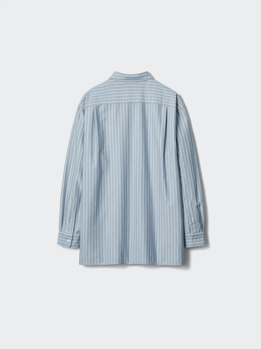 Рубашка свободного кроя из оксфордского хлопка в полоску, Uniqlo
