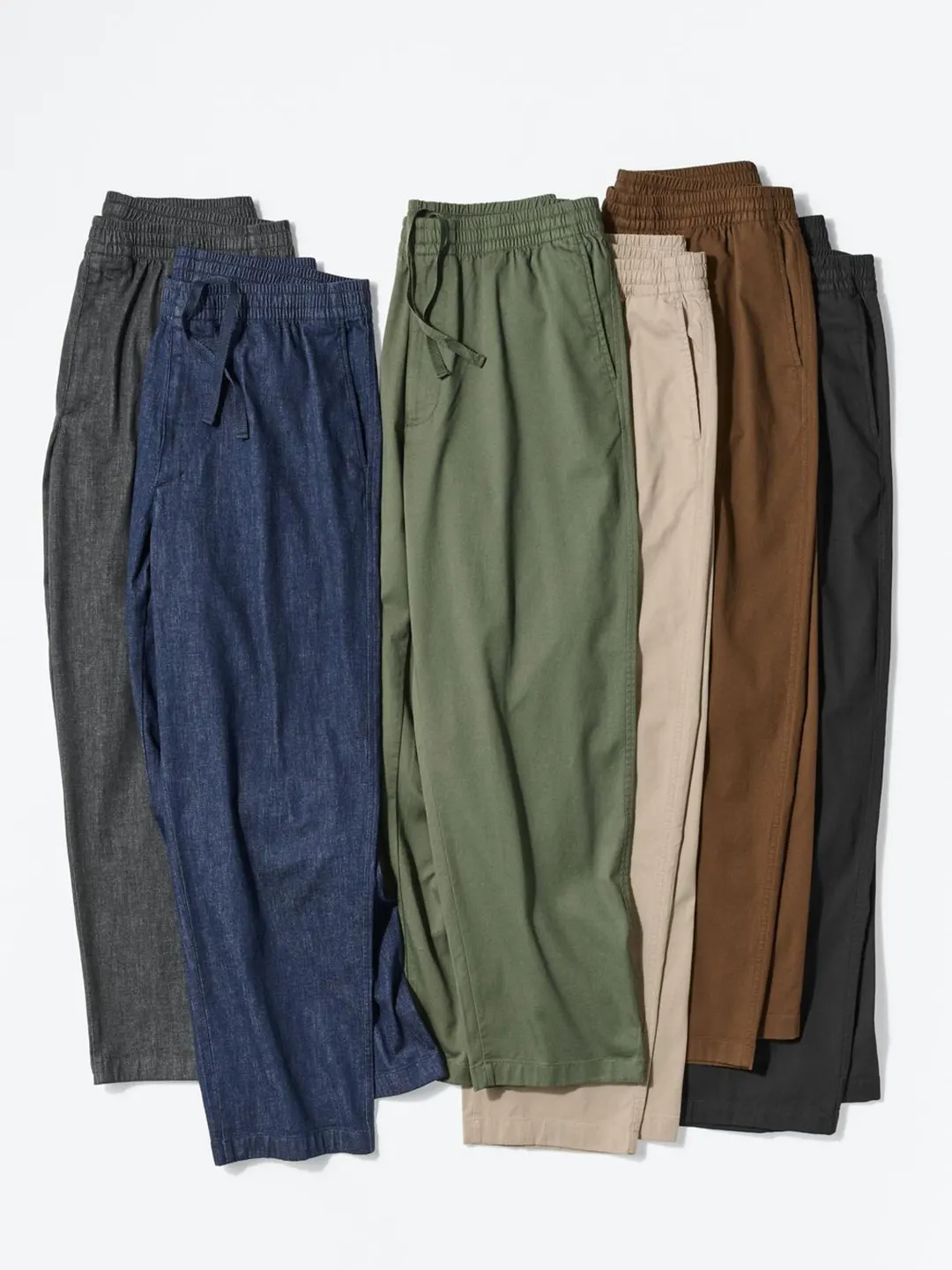 Брюки укороченные из эластичного хлопка удлиненные, Uniqlo