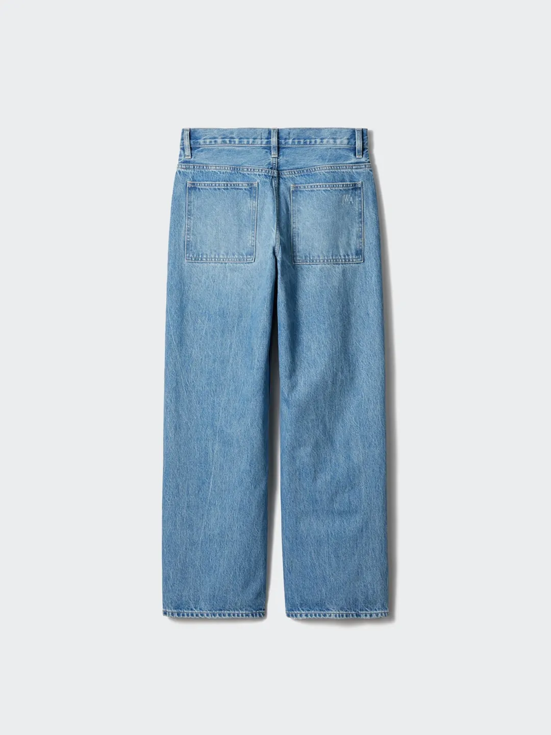 Джинсы прямого кроя с эффектом стирки, Uniqlo