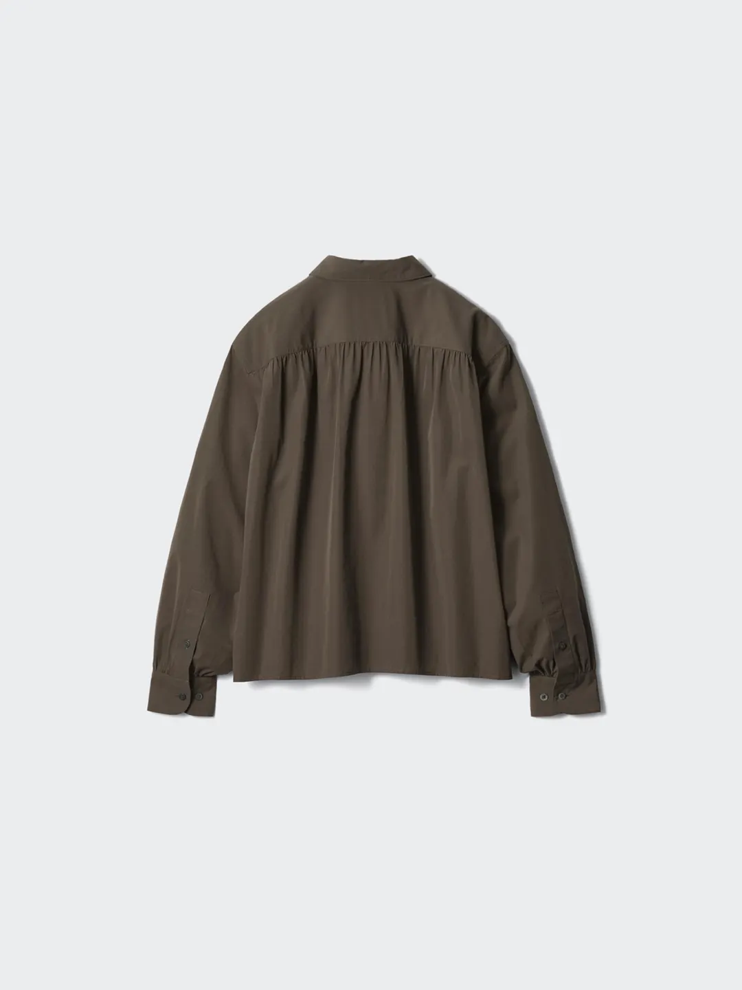 Рубашка из хлопка с рукавами-фонариками, Uniqlo