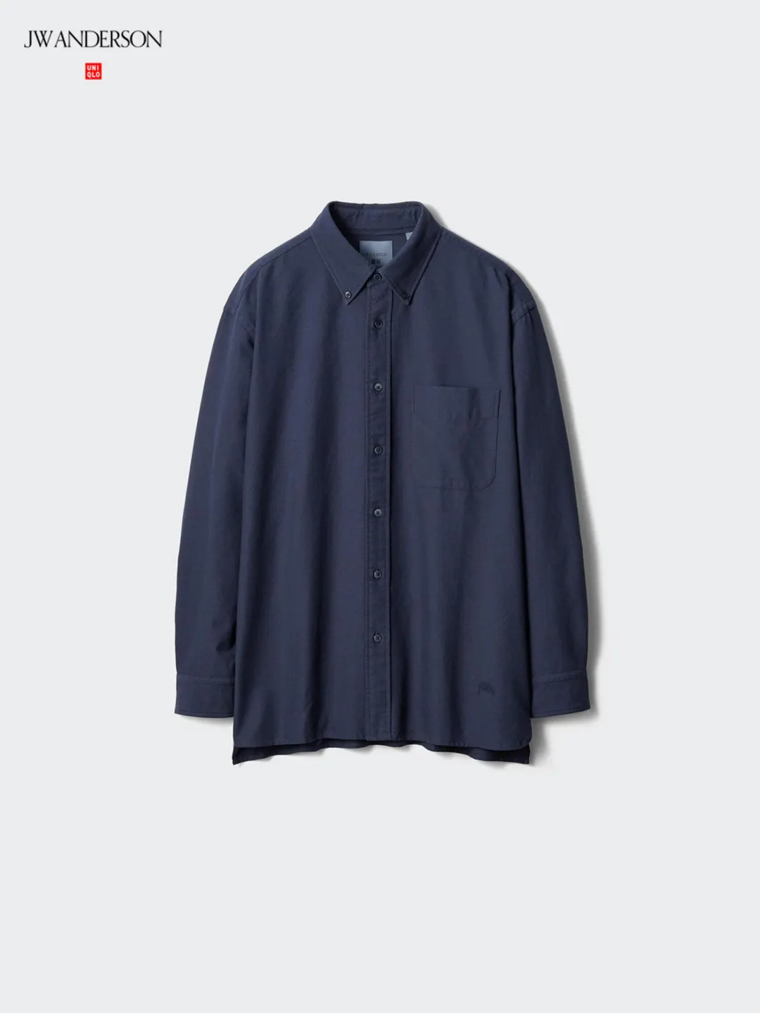 Рубашка свободного кроя из оксфордского хлопка, Uniqlo