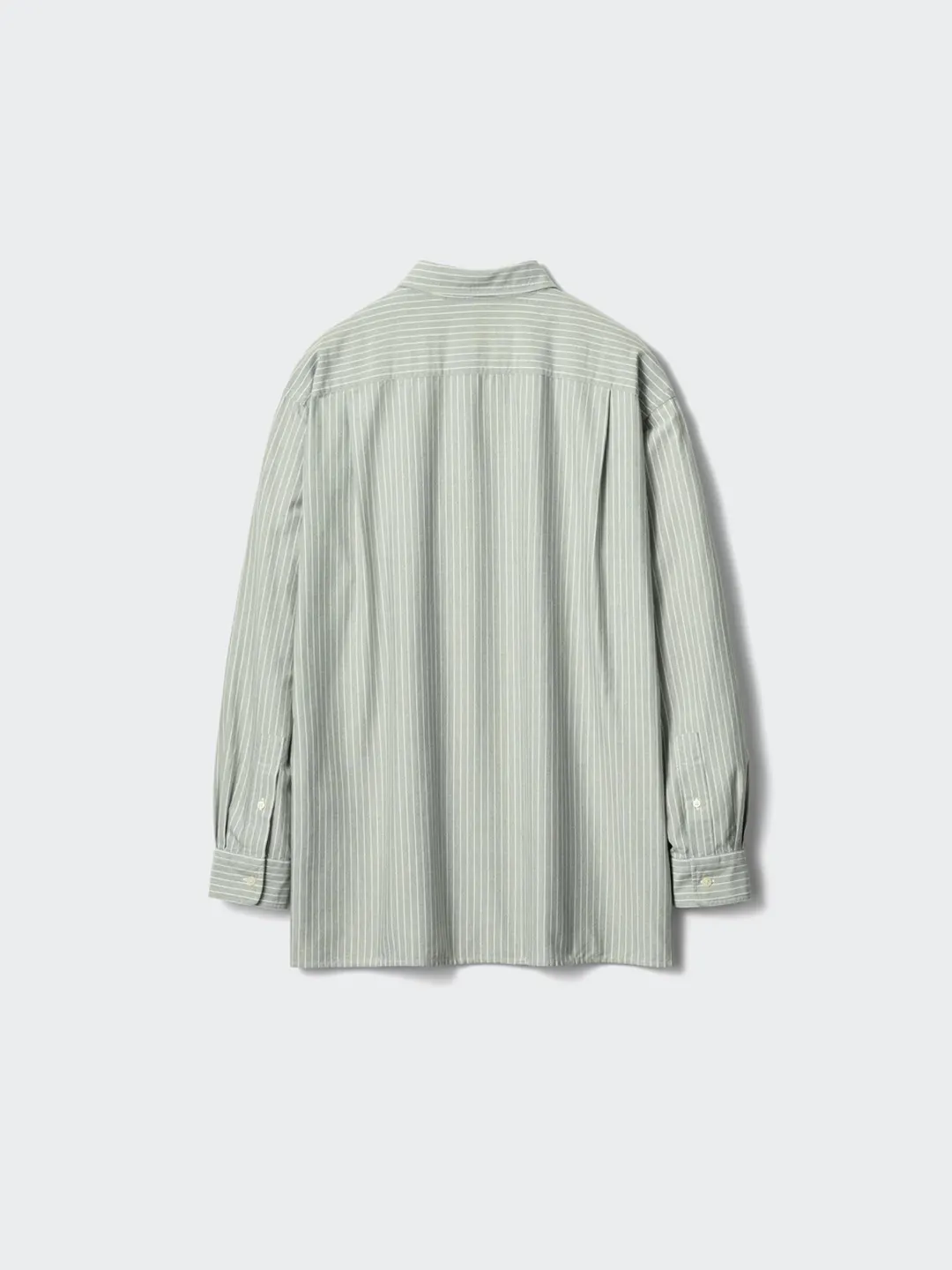 Рубашка свободного кроя из оксфордского хлопка в полоску, Uniqlo