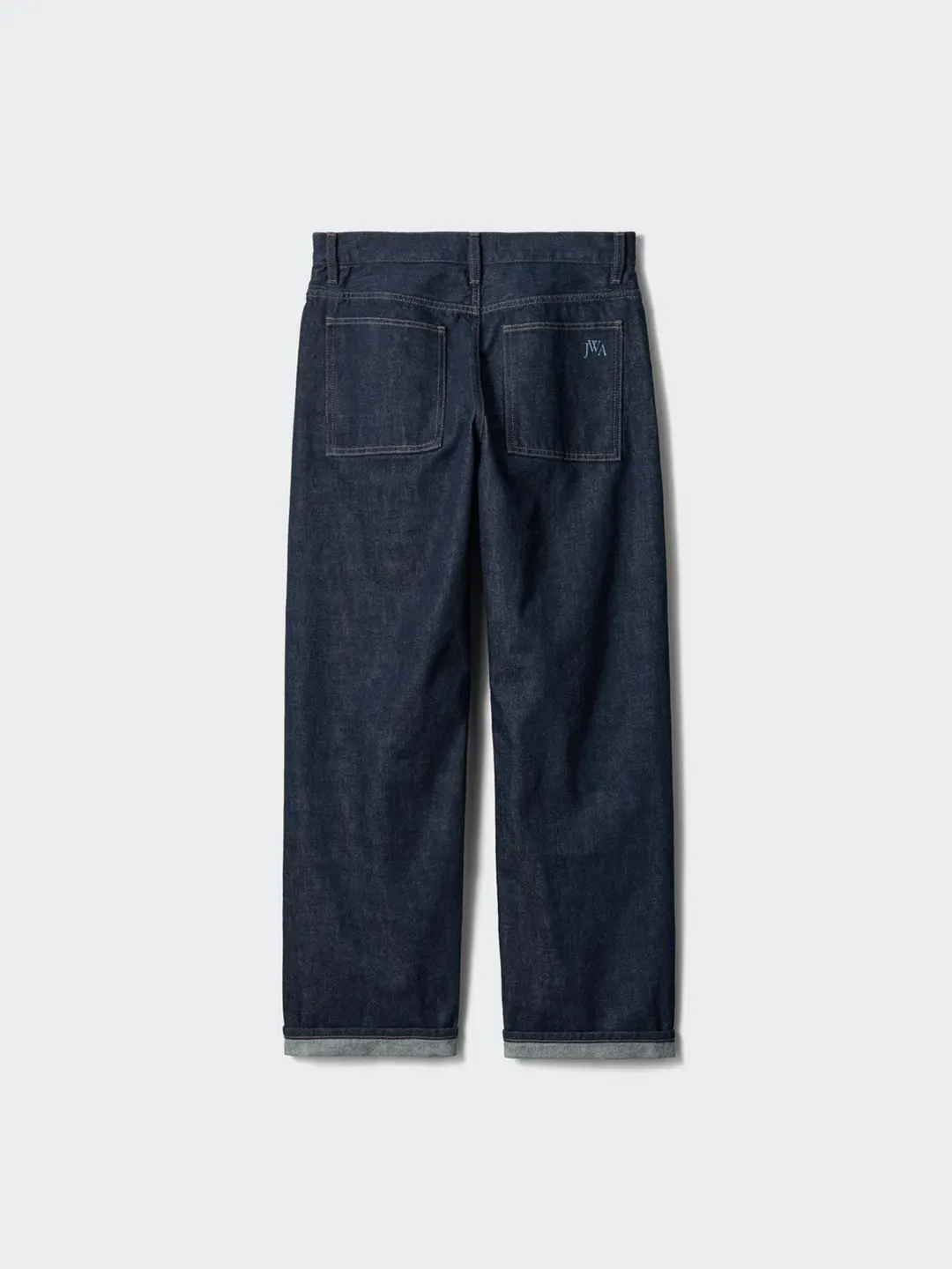 Джинсы прямого кроя с эффектом стирки, Uniqlo