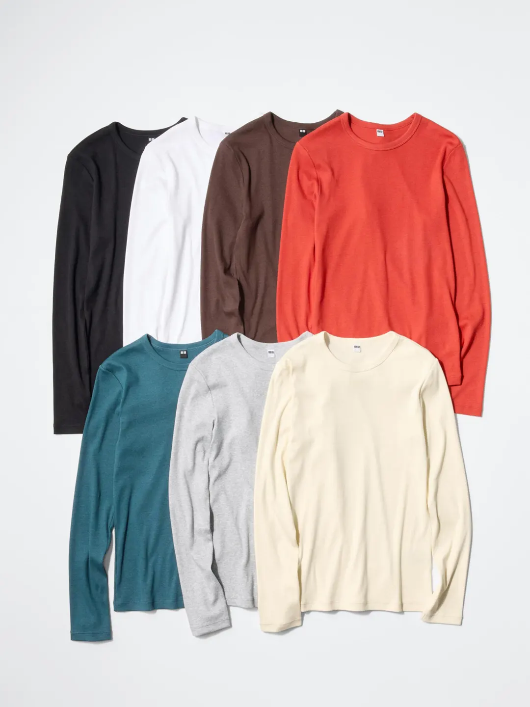 Мягкий лонгслив в рубчик, Uniqlo