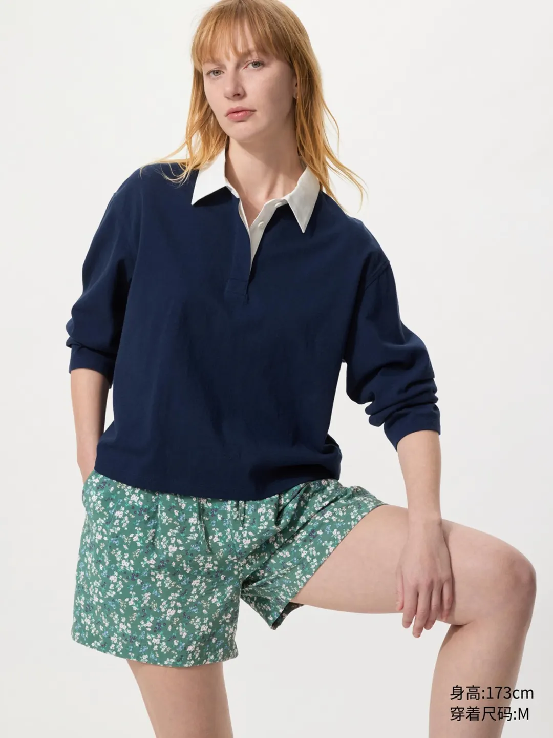 Шорты комфортного кроя с принтом, Uniqlo