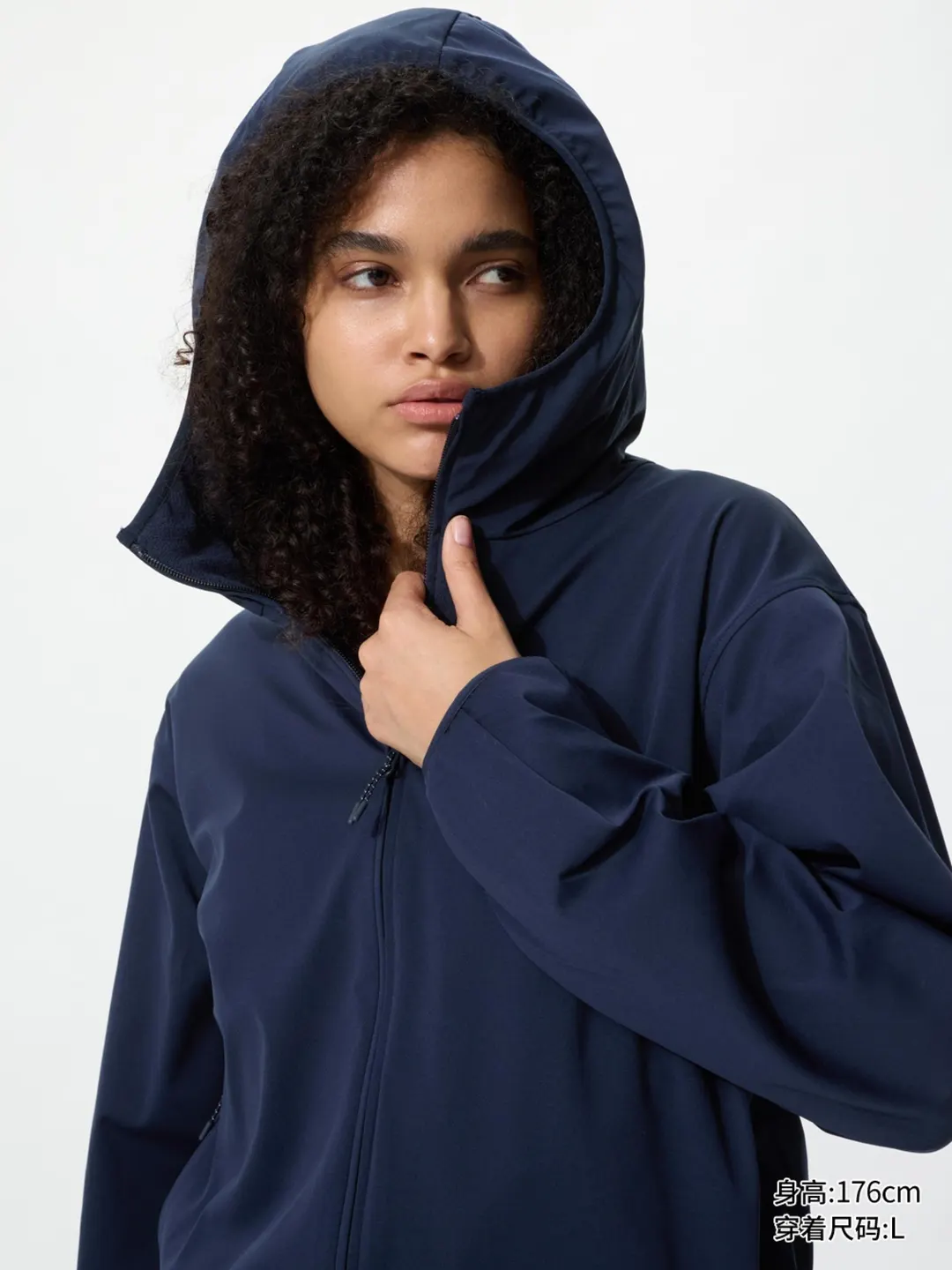 Двусторонняя ветровка с капюшоном и флисом, Uniqlo