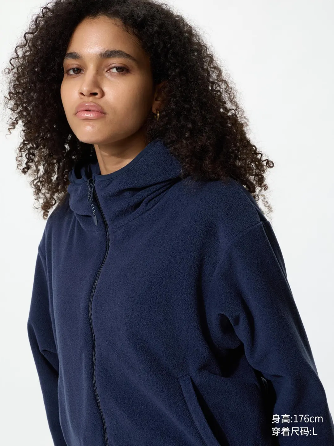 Двусторонняя ветровка с капюшоном и флисом, Uniqlo