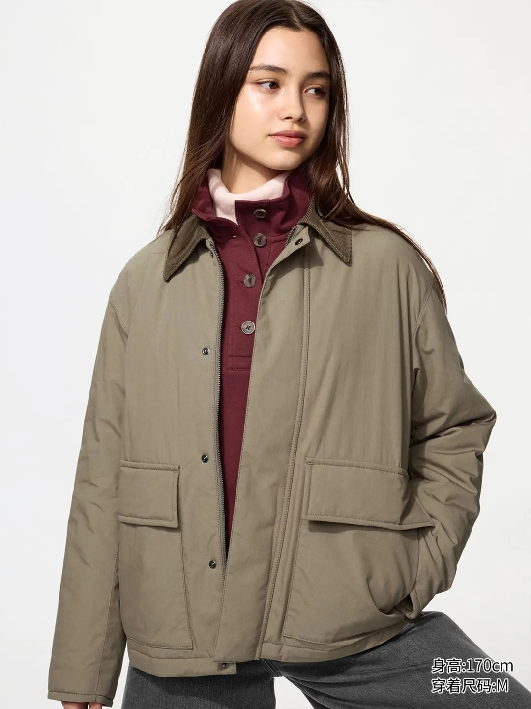 Куртка короткая повседневная утепленная, Uniqlo