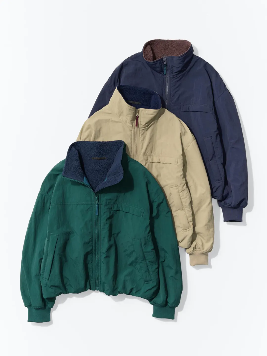 Куртка с воротником-стойкой и флисовой подкладкой, Uniqlo