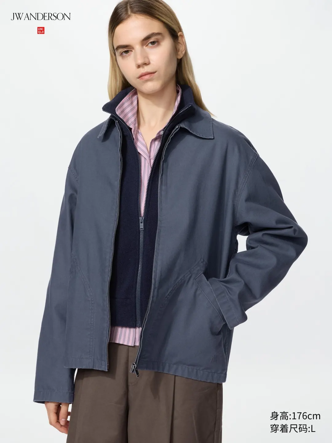 Куртка повседневная на молнии, Uniqlo