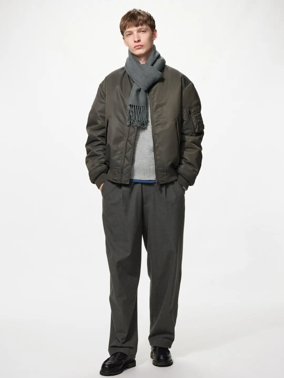 Шарф HEATTECH из смесовой шерсти, Uniqlo