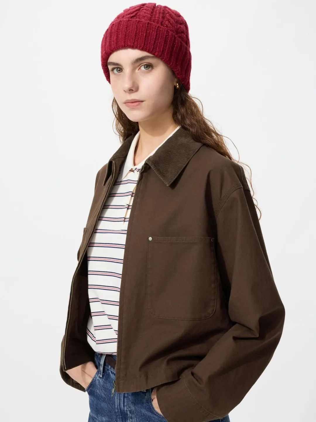 Шапка фактурной вязки HEATTECH, Uniqlo