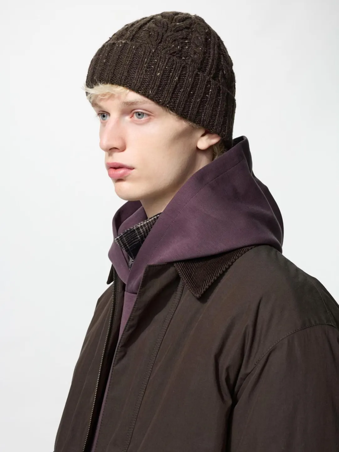 Шапка фактурной вязки HEATTECH, Uniqlo