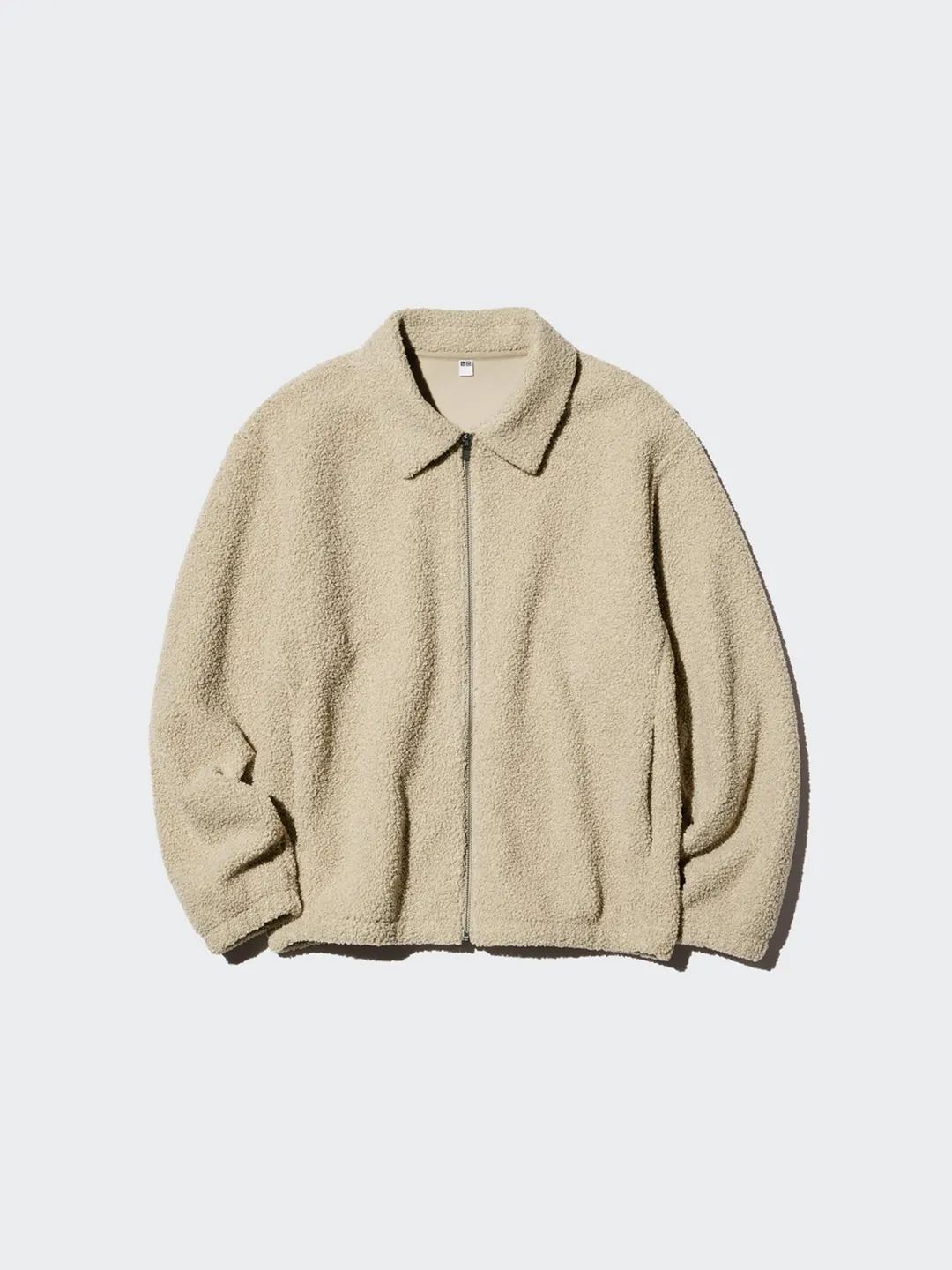 Куртка из флиса под овчину на молнии, Uniqlo